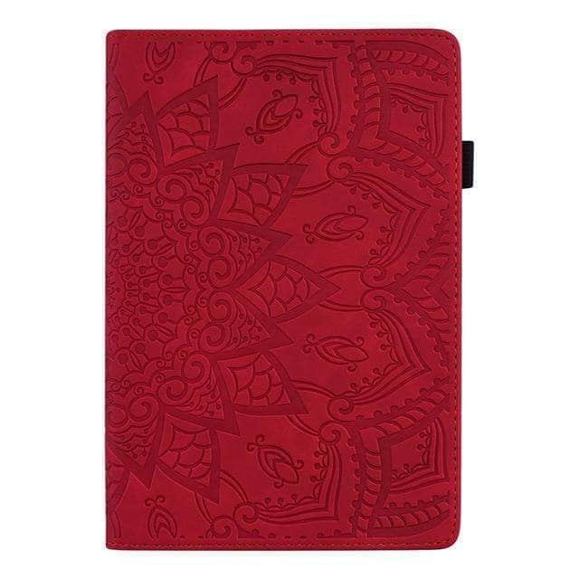 CaseBuddy Australia Casebuddy Red / iPad Air 5 iPad Air 5 2022 Classic Flower Leather Cover