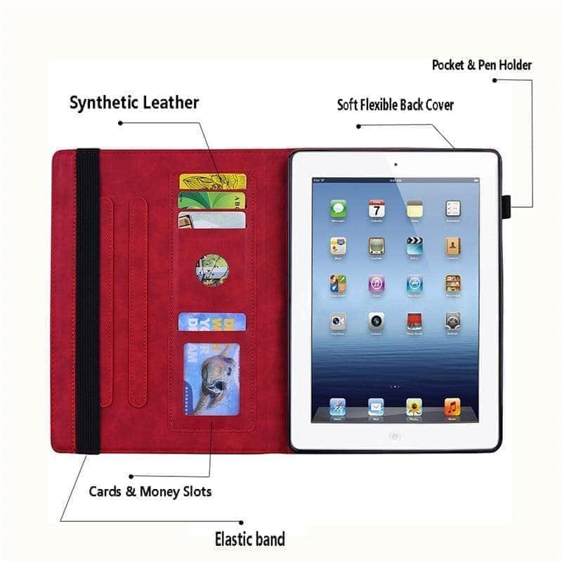 CaseBuddy Australia Casebuddy iPad Air 5 2022 Classic Flower Leather Cover