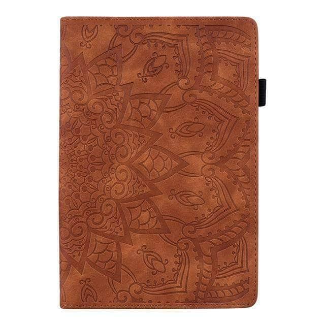 CaseBuddy Australia Casebuddy Brown / iPad Air 5 iPad Air 5 2022 Classic Flower Leather Cover