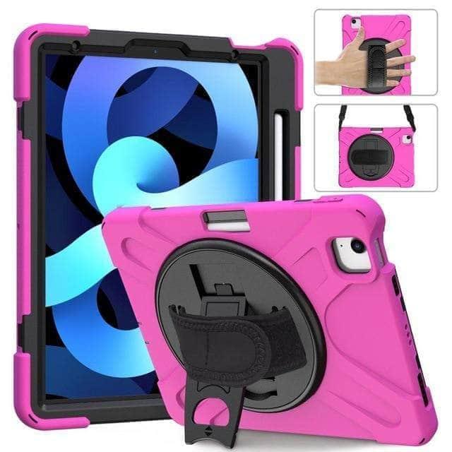 CaseBuddy Australia Casebuddy Hot Pink / iPad Air 5 iPad Air 5 2022 Heavy Duty Shockproof Rugged Hybrid Protective Case