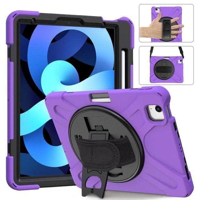 CaseBuddy Australia Casebuddy Purple / iPad Air 5 iPad Air 5 2022 Heavy Duty Shockproof Rugged Hybrid Protective Case