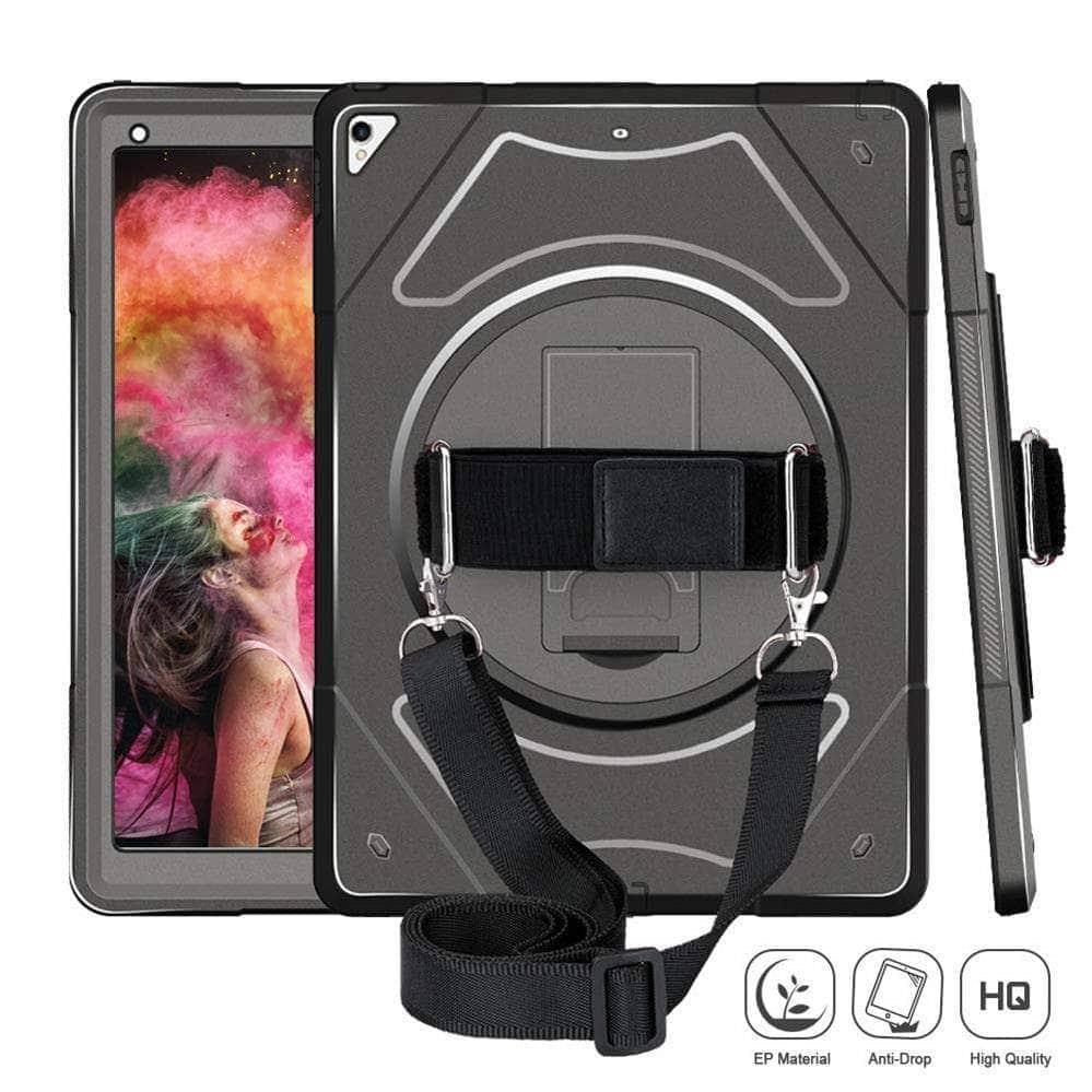 iPad Mini 5 A2133 A2124 A2126 A2125 Kids Safe Shockproof Armor Cover Hand Strap