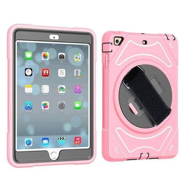 iPad Mini 5 A2133 A2124 A2126 A2125 Kids Safe Shockproof Armor Cover Hand Strap