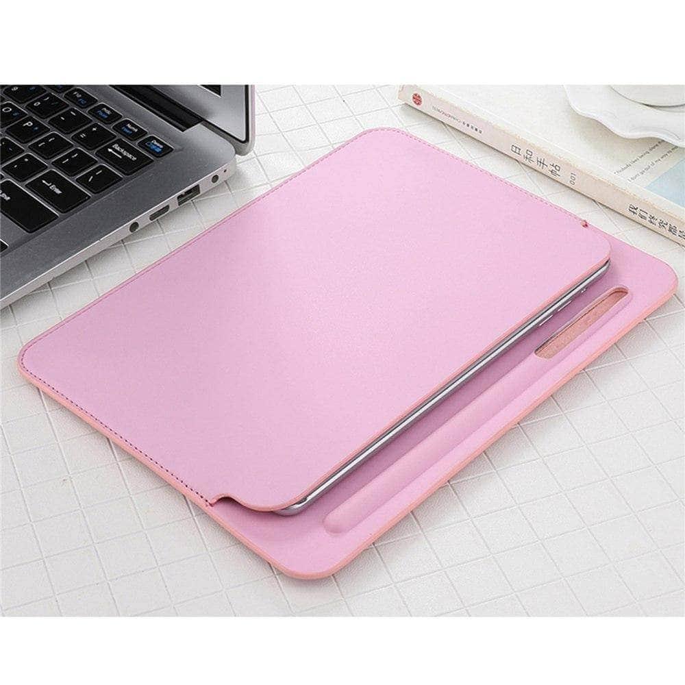 iPad Mini 5 Faux Leather Protective Pen Slot Sleeve Pouch Bag