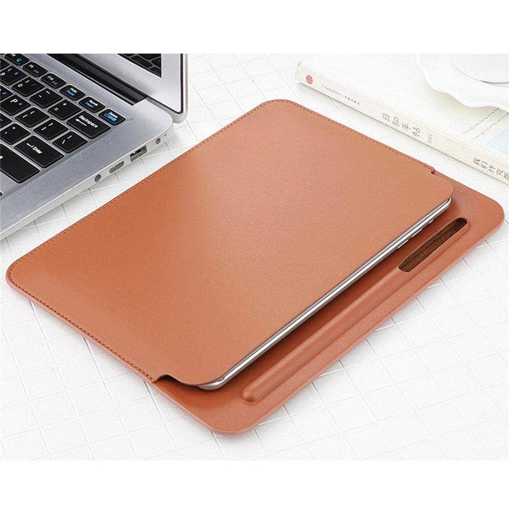 iPad Mini 5 Faux Leather Protective Pen Slot Sleeve Pouch Bag