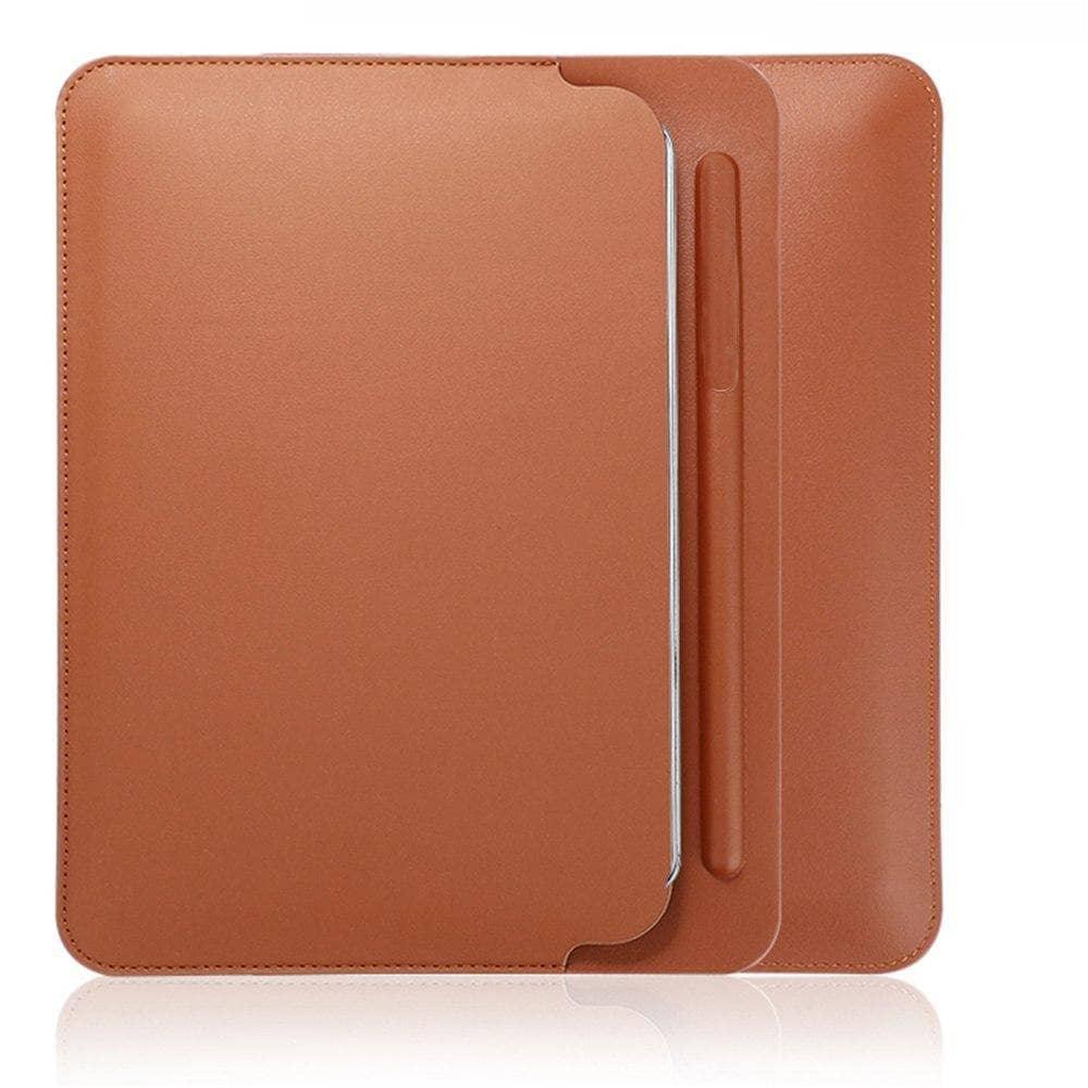 iPad Mini 5 Faux Leather Protective Pen Slot Sleeve Pouch Bag