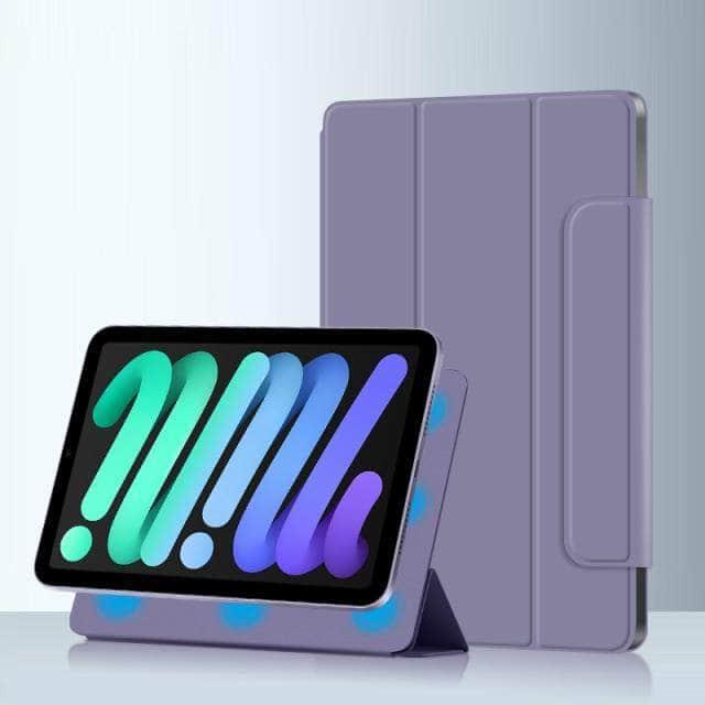 CaseBuddy Australia Casebuddy Violet magnet Buckle / For 2021 iPad mini 6 iPad Mini 6 Ultra Thin Magnetic Smart Cover