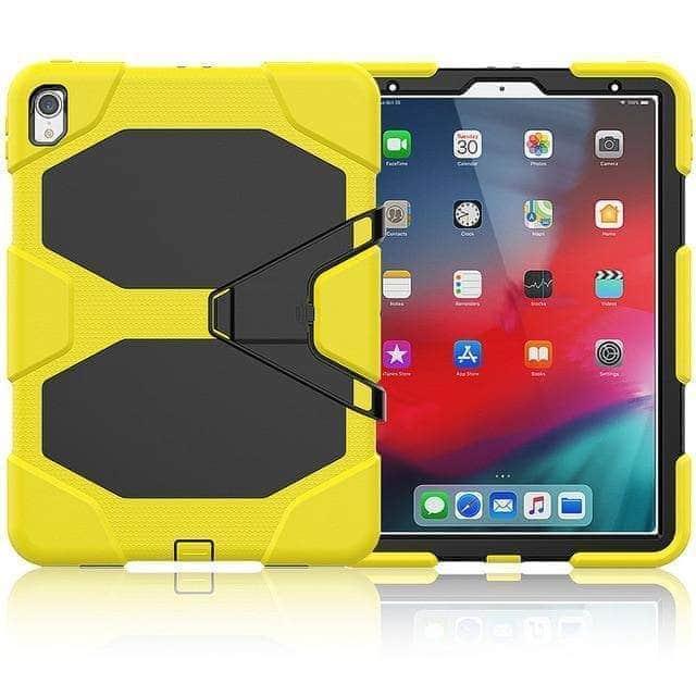 CaseBuddy Casebuddy iPad Pro 11" (2018) A1980 Military Heavy Duty Silicone PC Rugged Stand Case