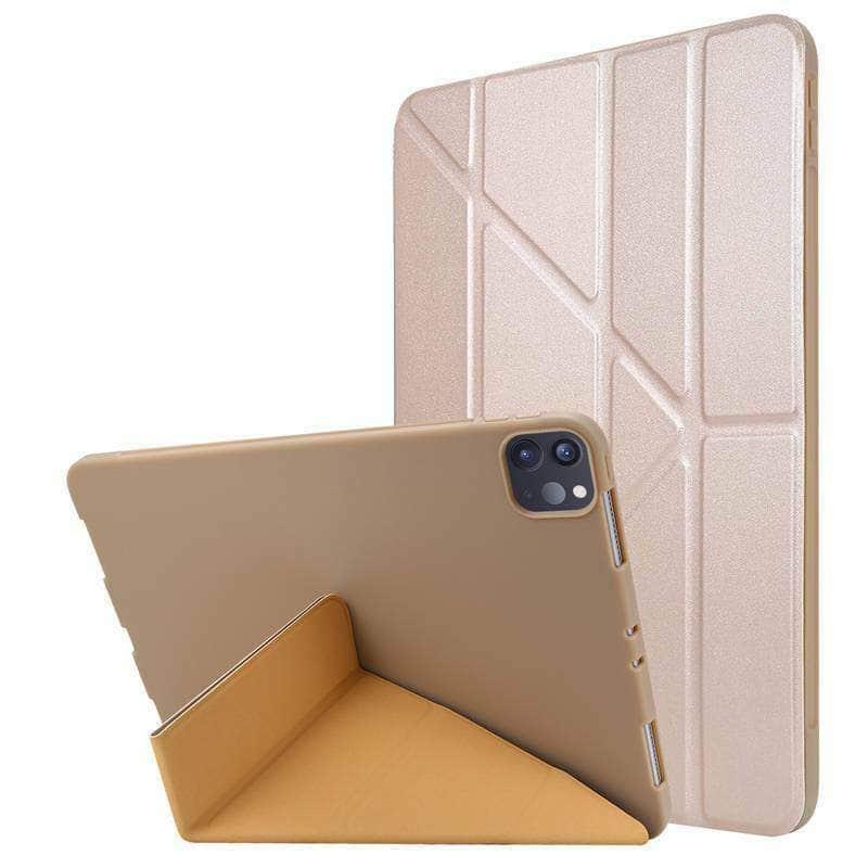 iPad Pro 11 2020 Hybrid PU Leather Smart Trifold Case - CaseBuddy