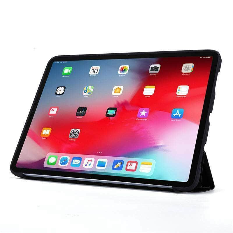 iPad Pro 11 2020 Hybrid PU Leather Smart Trifold Case - CaseBuddy