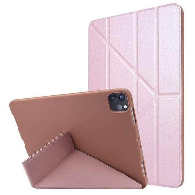 iPad Pro 11 2020 Hybrid PU Leather Smart Trifold Case - CaseBuddy