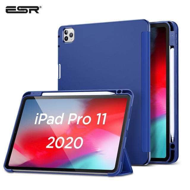 ESR iPad Pro 11 2020 Pencil Holder Smooth Back Smart Case - CaseBuddy