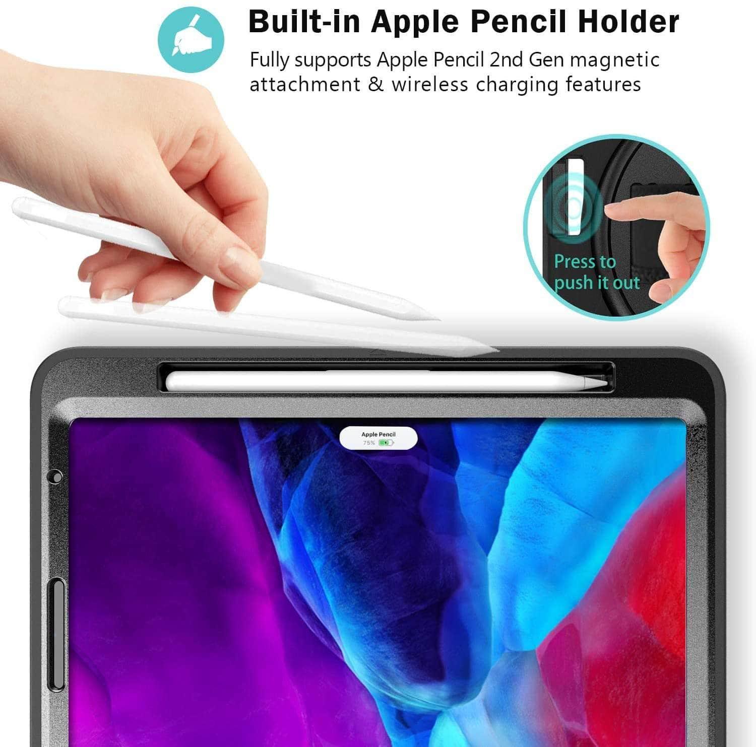 iPad Pro 11 2020 Pencil Wireless Charging Rugged Heavy Duty Shockproof Case - CaseBuddy