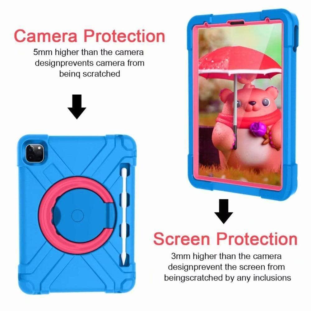 iPad Pro 11 2020 Shockproof Silicone EVA Kids Safe Pen Holder Case - CaseBuddy