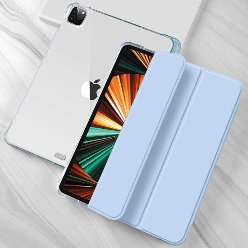 CaseBuddy Australia Casebuddy iPad Pro 11 2021 Clear TPU Back Pencil Holder Smart Case