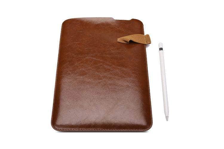 iPad Pro 12.9 11 (2020) Soft Protective Microfiber Leather Sleeve Case Pen Pouch - CaseBuddy