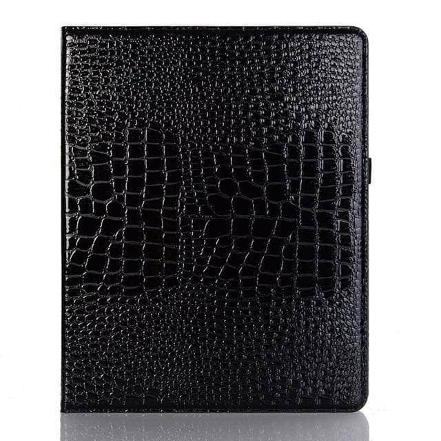 iPad Pro 12.9 2018 Cover Premium Leather Look Crocodile Pattern Smart Awake Sleep Pencil Holder - CaseBuddy