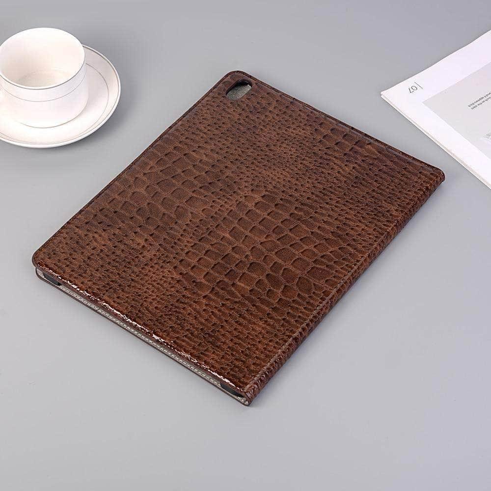 CaseBuddy Australia Casebuddy iPad Pro 12.9 2020 Premium PU Leather Crocodile Pattern Smart Case