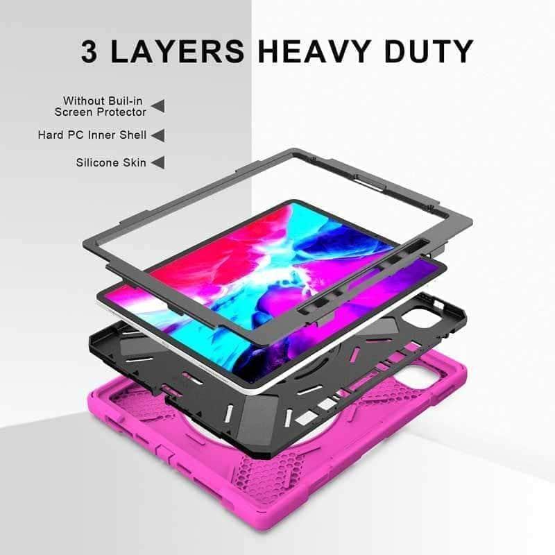 CaseBuddy Australia Casebuddy iPad Pro 12.9 2021 A2379 A2461 A2462 Heavy Duty Rugged Protection Case