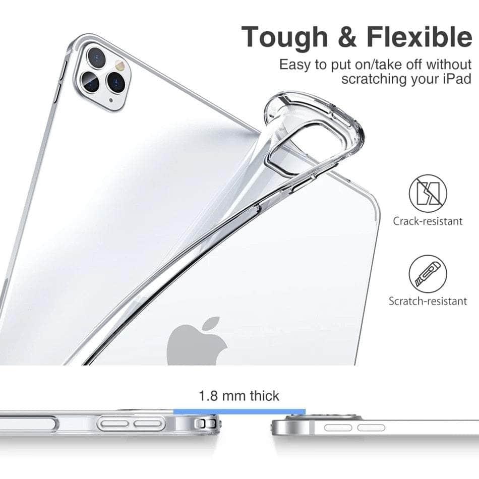 Casebuddy iPad Pro 12.9 2022 Silicone Clear Cover