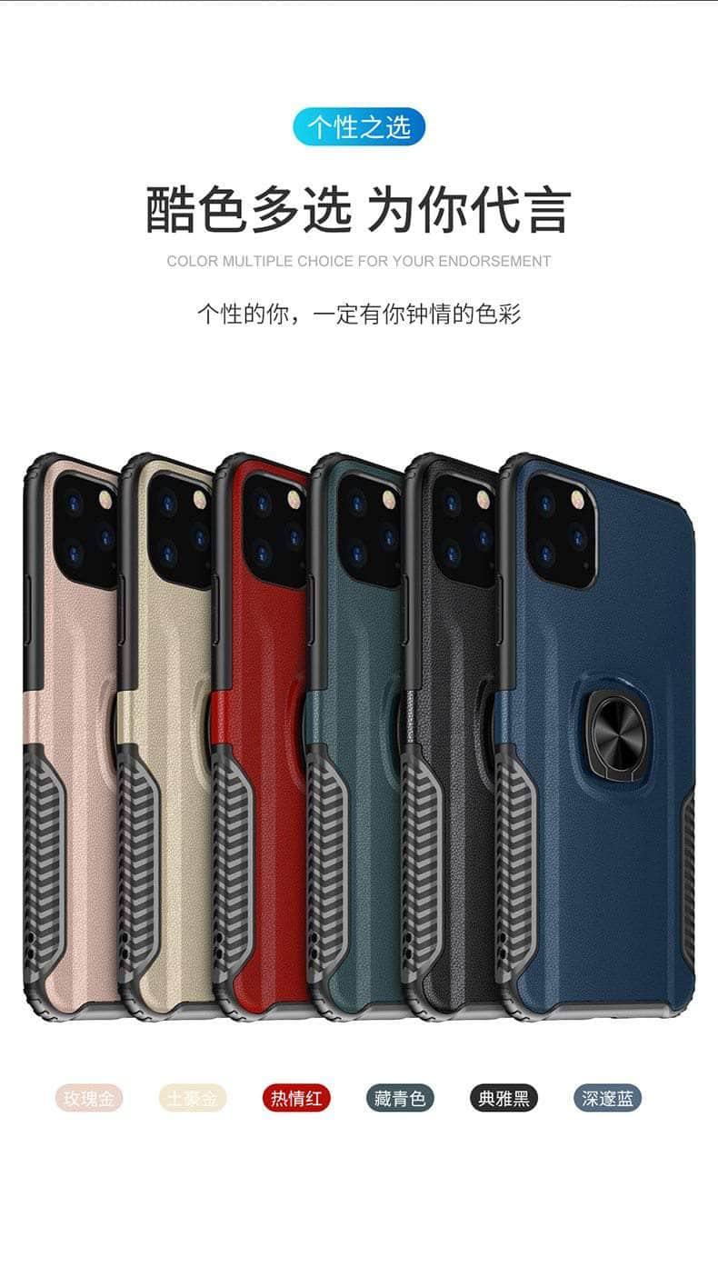 iPhone 11 Pro Max Stand Magnet Armor Protective Back Cover - CaseBuddy