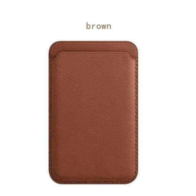 CaseBuddy Australia Casebuddy iPhone 12 MINI / Brown iPhone 12 Magsafe Magnetic Card Holder Case