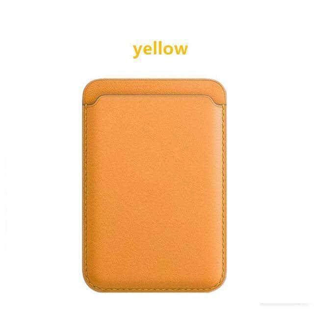 CaseBuddy Australia Casebuddy iPhone 12 PRO / Yellow iPhone 12 Magsafe Magnetic Card Holder Case