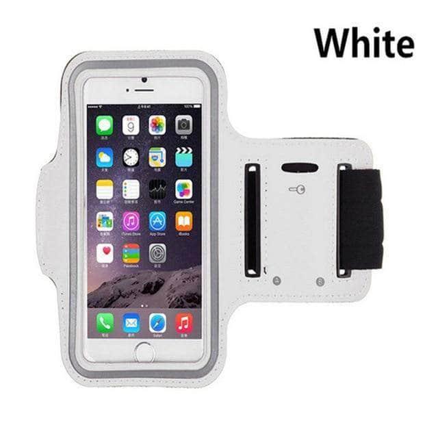 CaseBuddy Australia Casebuddy For iPhone 12 / White iPhone 12 WorKout Running Gym Belt Armband