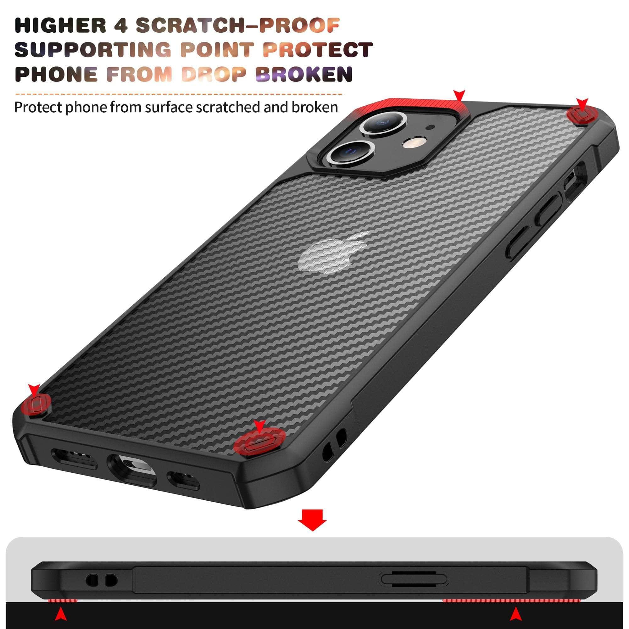 CaseBuddy Australia Casebuddy iPhone 13 & 13 Pro Airbag Carbon Fiber Shockproof Case