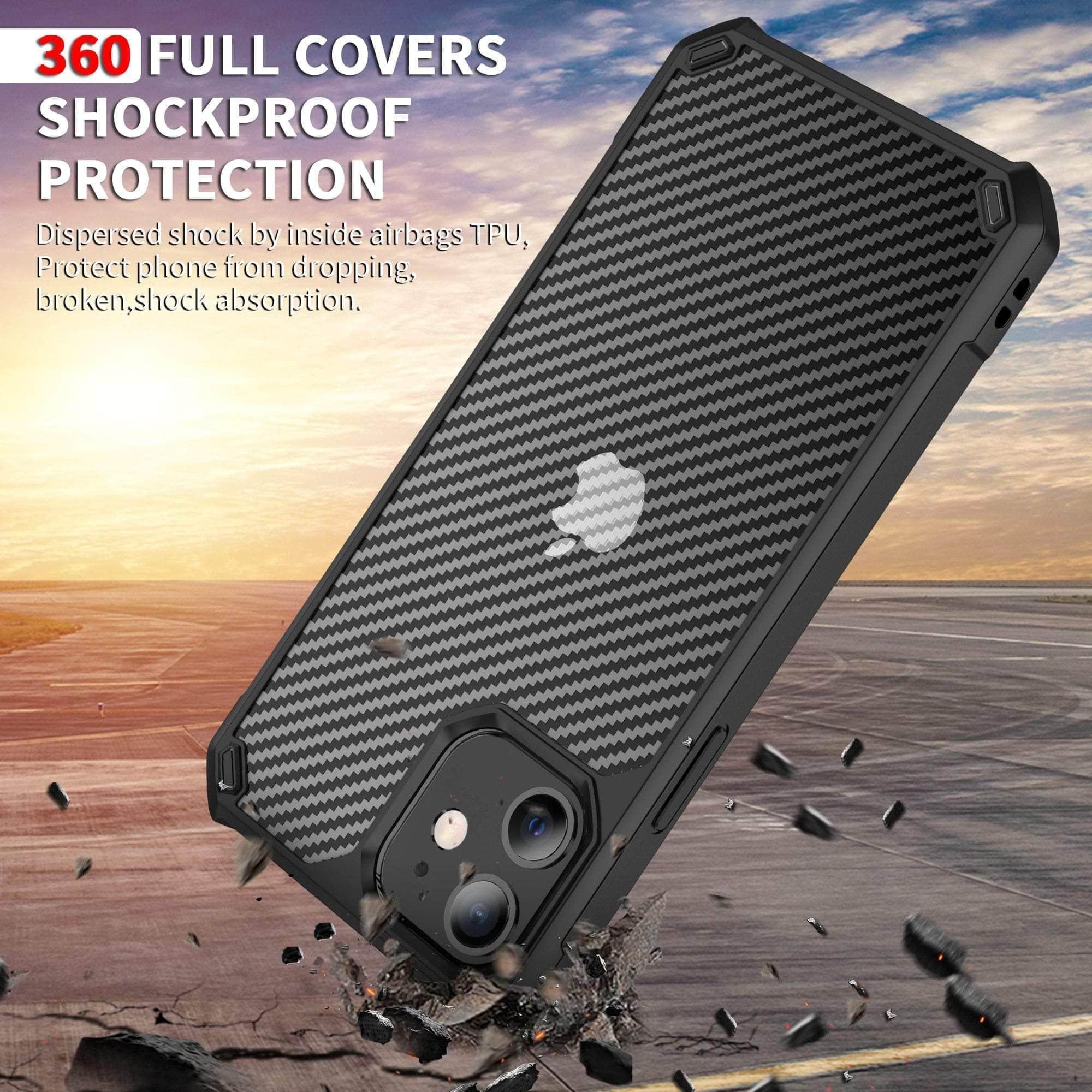 CaseBuddy Australia Casebuddy iPhone 13 Mini Airbag Carbon Fiber Shockproof Case