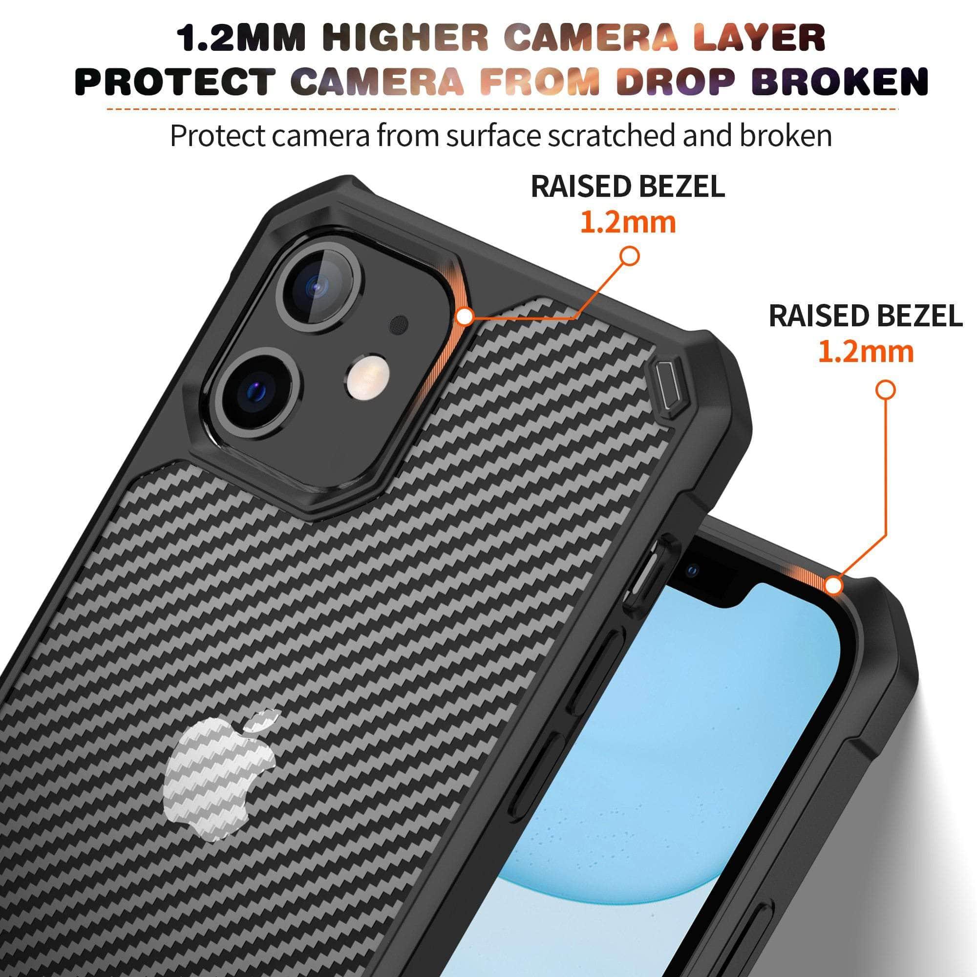 CaseBuddy Australia Casebuddy iPhone 13 Pro Max Airbag Carbon Fiber Shockproof Case