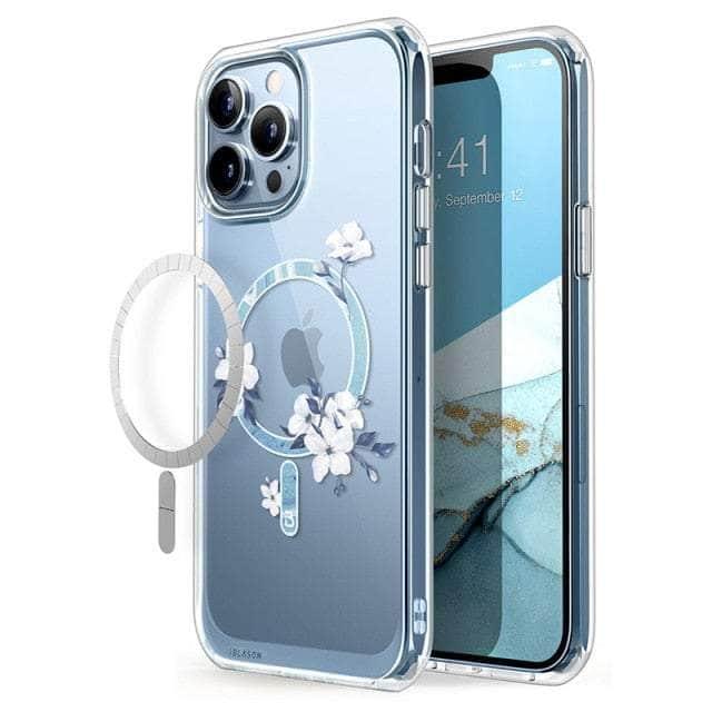 CaseBuddy Australia Casebuddy PC + TPU / Clear iPhone 13 Pro Max I-BLASON Halo Slim Clear MagSafe Case