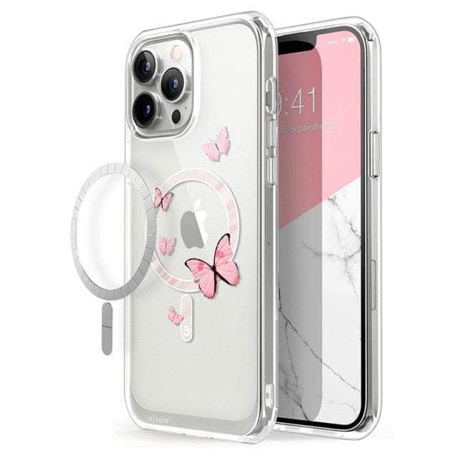 CaseBuddy Australia Casebuddy PC + TPU / Clear iPhone 13 Pro Max I-BLASON Halo Slim Clear MagSafe Case