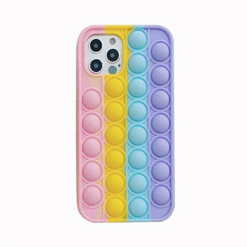 CaseBuddy Australia Casebuddy iPhone 13 Pro / Pink iPhone 13 Pro Stress Reliever Fidget Push Bubble Case