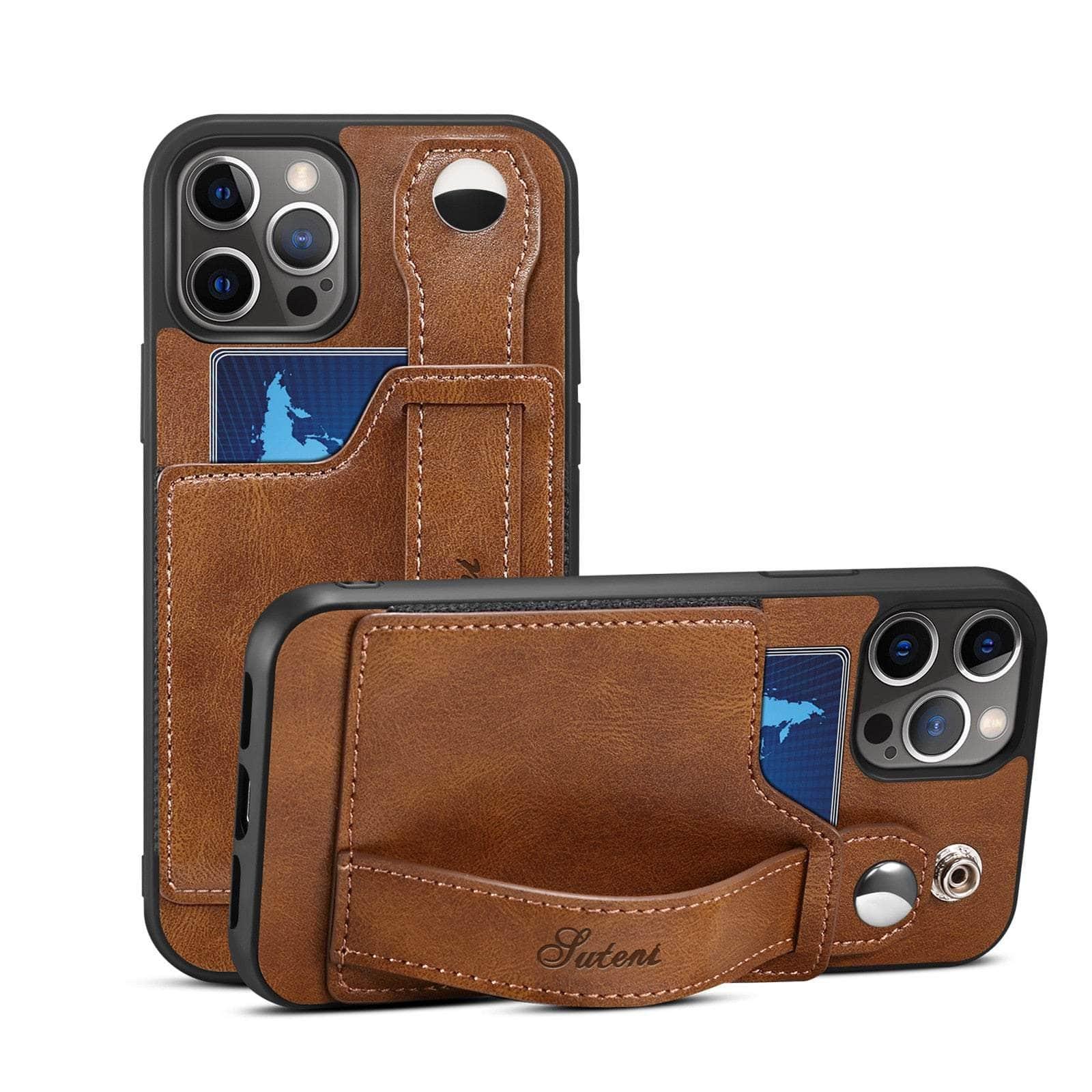 Casebuddy iPhone 14 Cover With Leather Strap