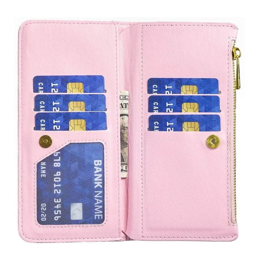 Casebuddy iPhone 14 Flip Zipper Leather Case