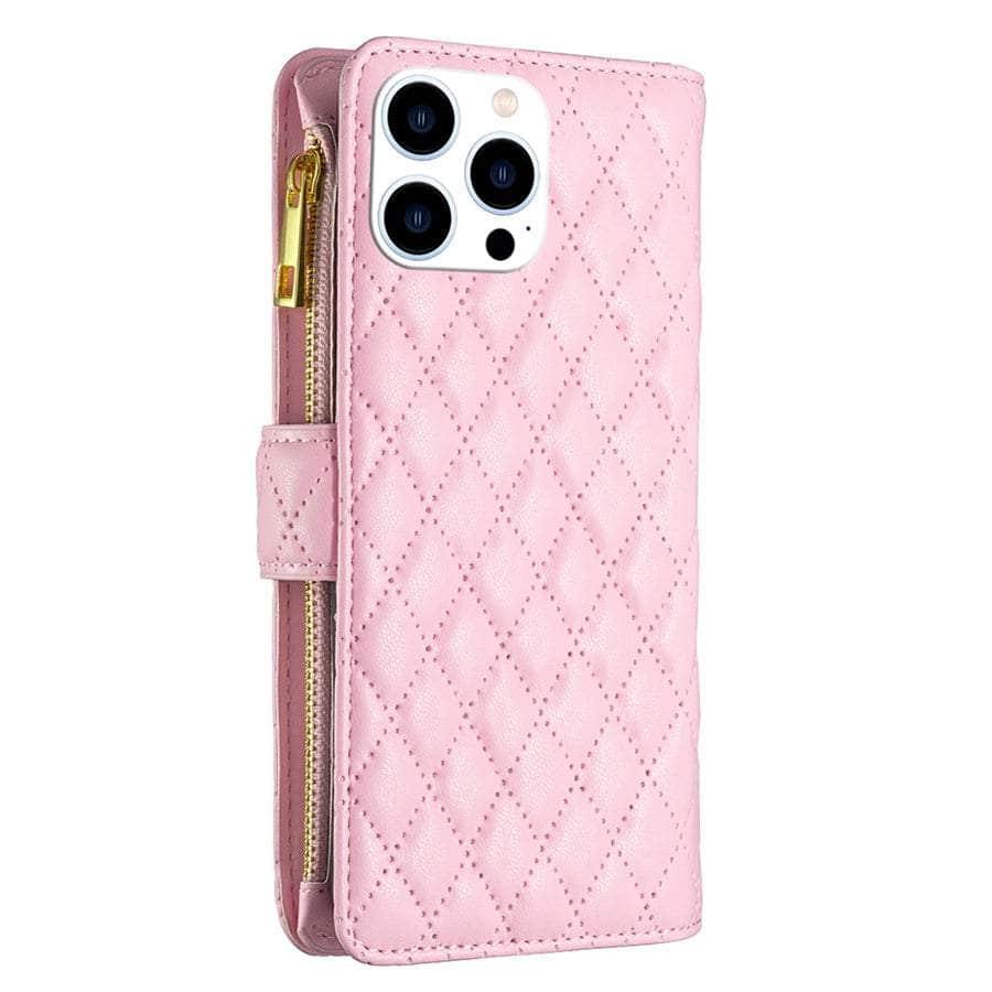 Casebuddy iPhone 14 Flip Zipper Leather Case