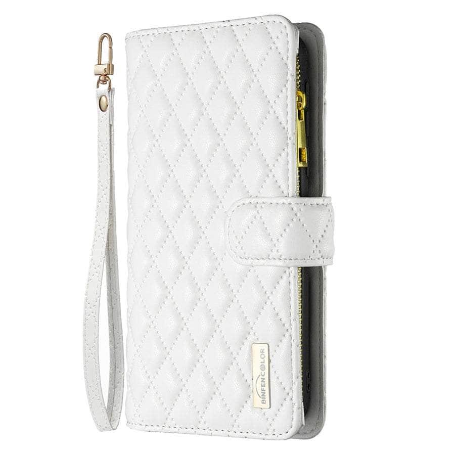 Casebuddy iPhone 14 Flip Zipper Leather Case