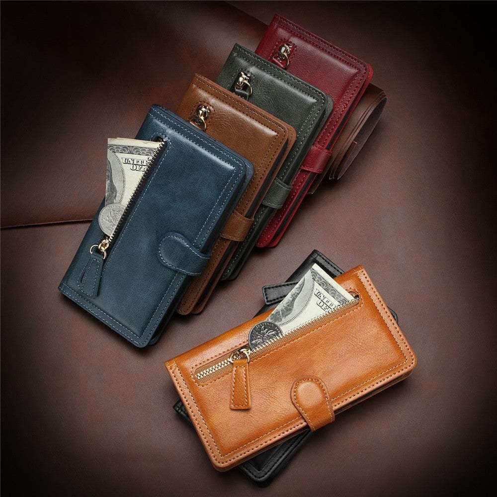 Casebuddy iPhone 14 Max Leather Wallet Book Case