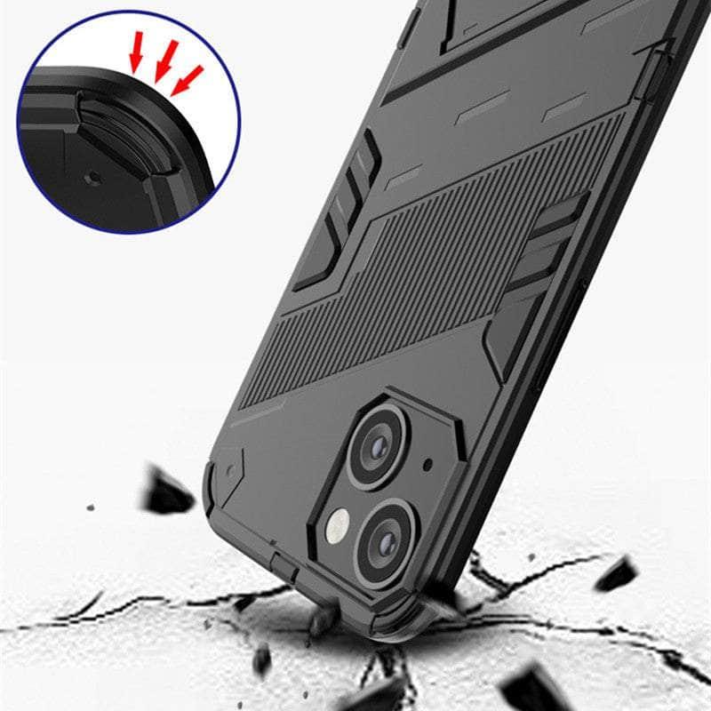 Casebuddy iPhone 14 Max Shockproof Punk Armour Kickstand Bumper