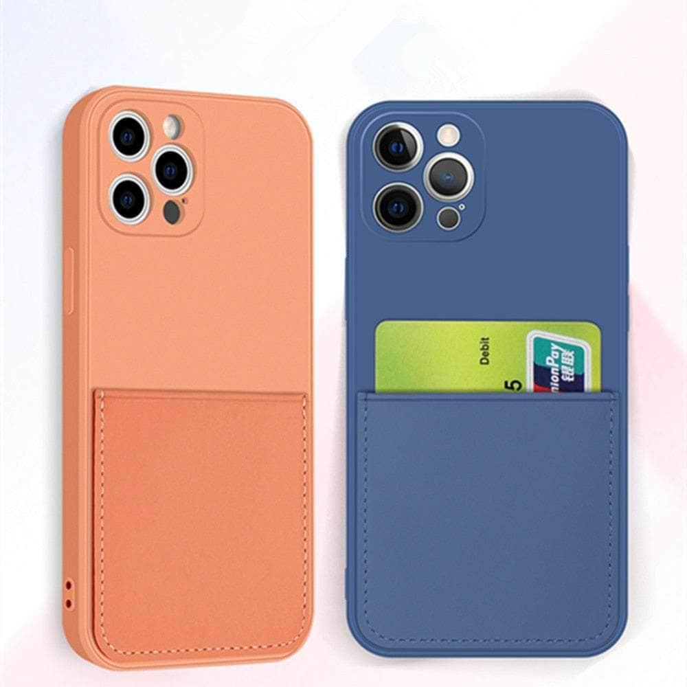 Casebuddy iPhone 14 Max Silicone Card Holder Wallet