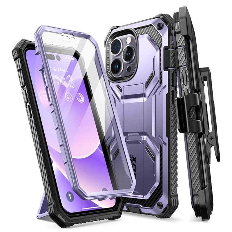 Casebuddy Mauve / PC + TPU iPhone 14 Pro Armorbox Full-Body Dual Layer Bumper