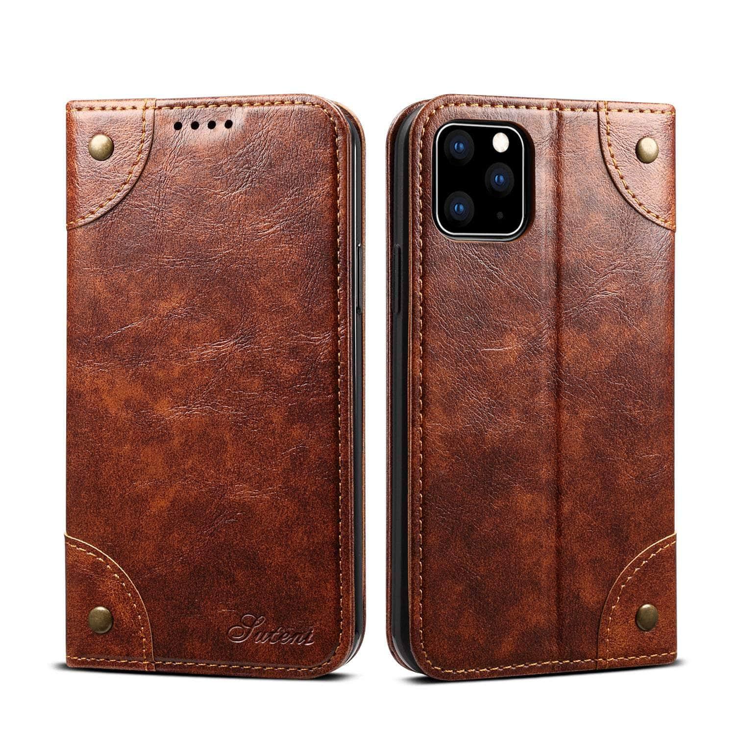 Casebuddy iPhone 14 Pro Classic Wallet Flip Leather Case