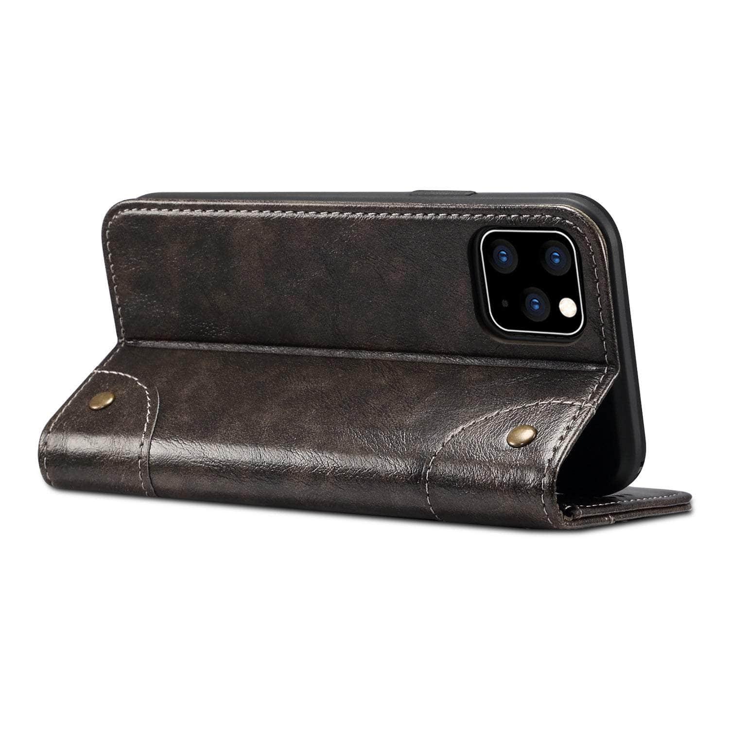 Casebuddy iPhone 14 Pro Classic Wallet Flip Leather Case