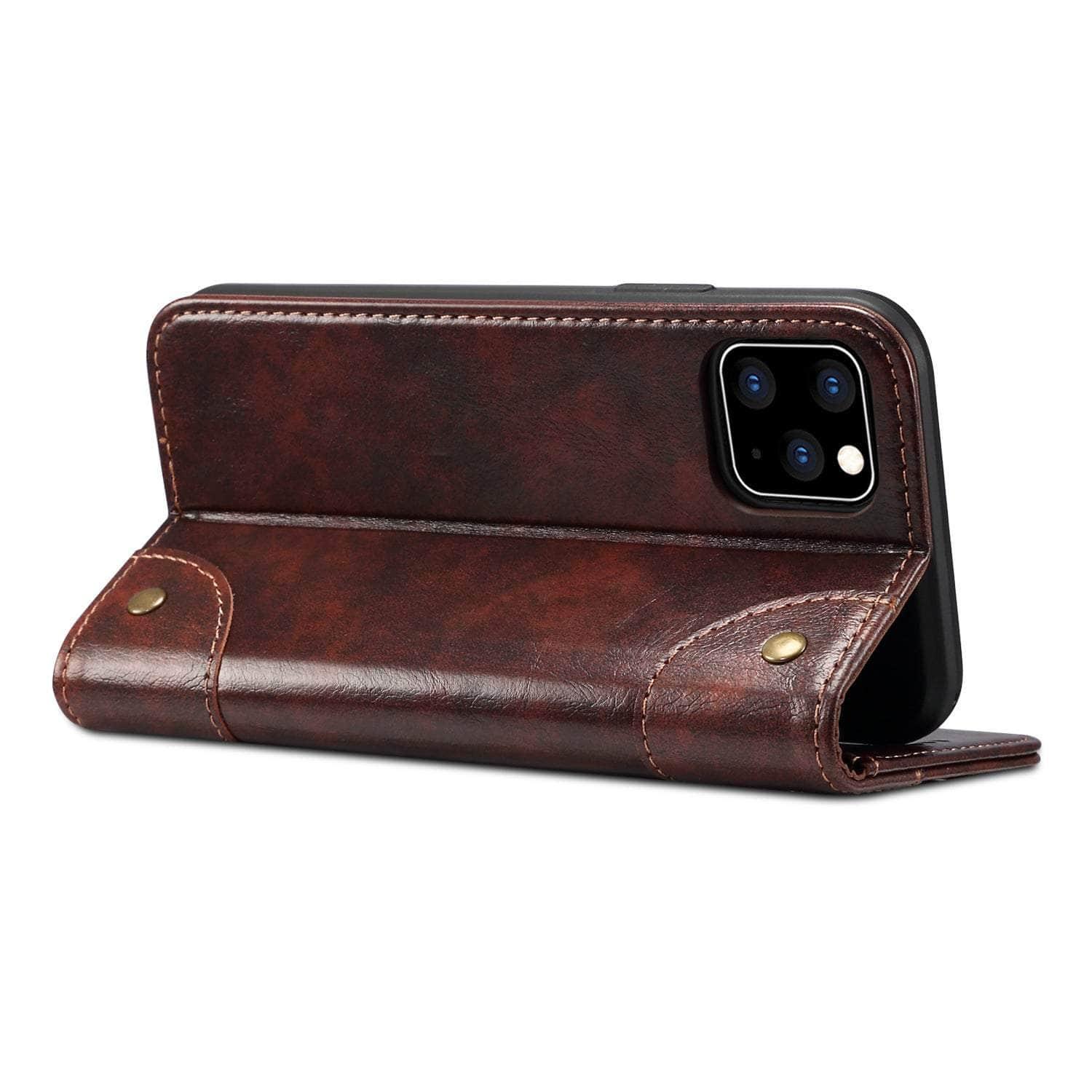 Casebuddy iPhone 14 Pro Classic Wallet Flip Leather Case