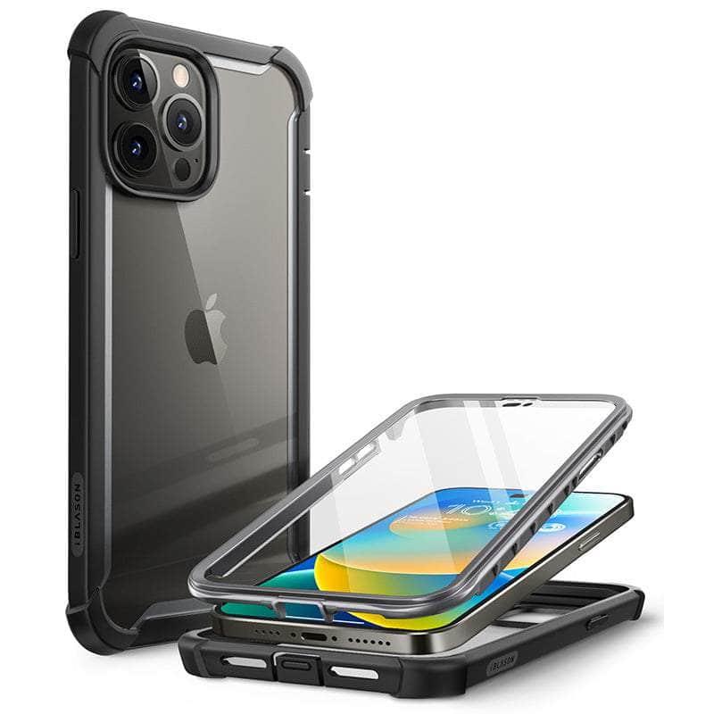 Casebuddy Black / PC + TPU iPhone 14 Pro Max I-BLASON Ares Dual Layer Rugged Case