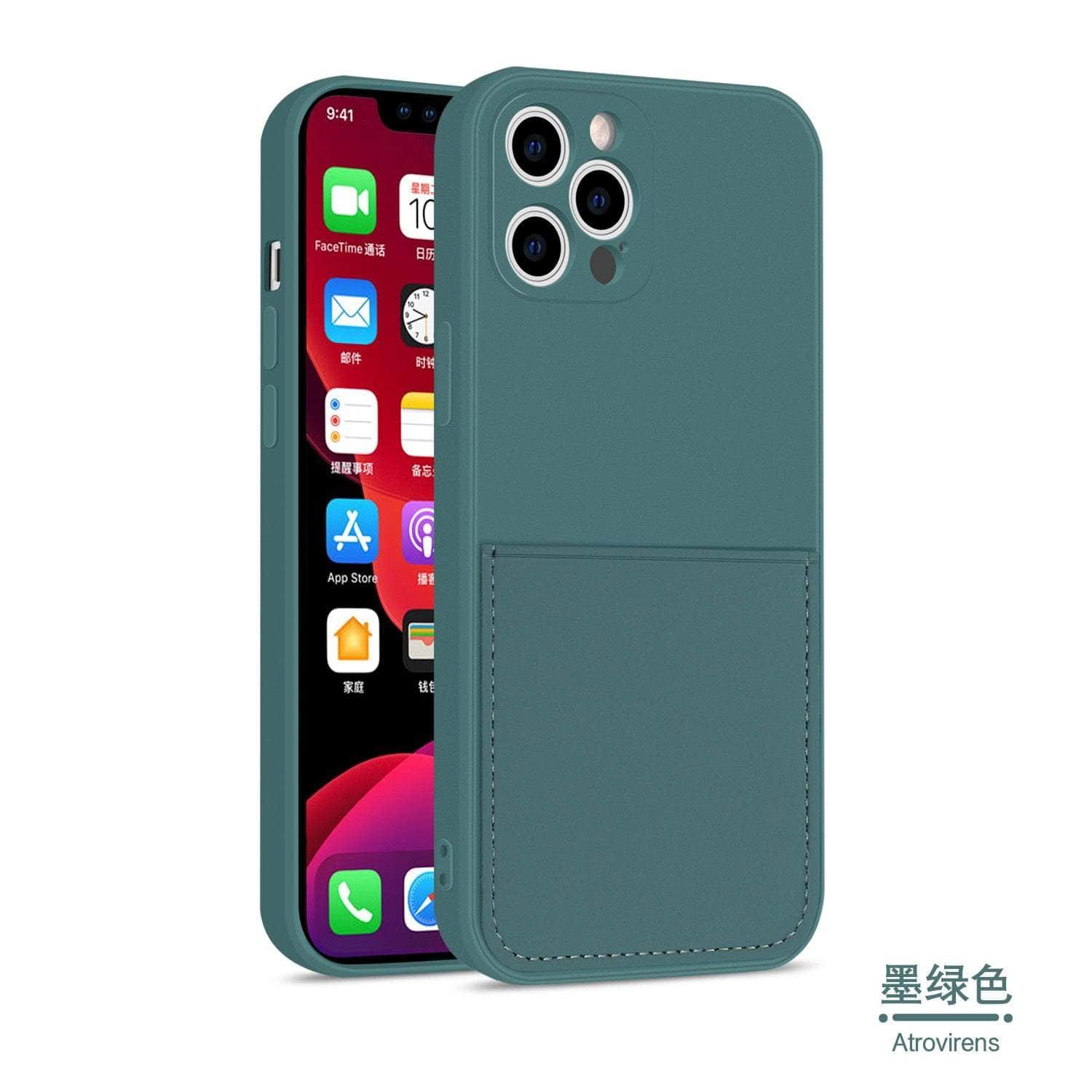 Casebuddy iPhone 14 Pro Max Silicone Card Holder Wallet