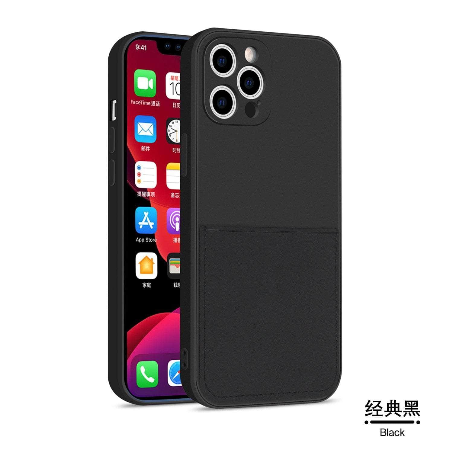 Casebuddy iPhone 14 Pro Max Silicone Card Holder Wallet