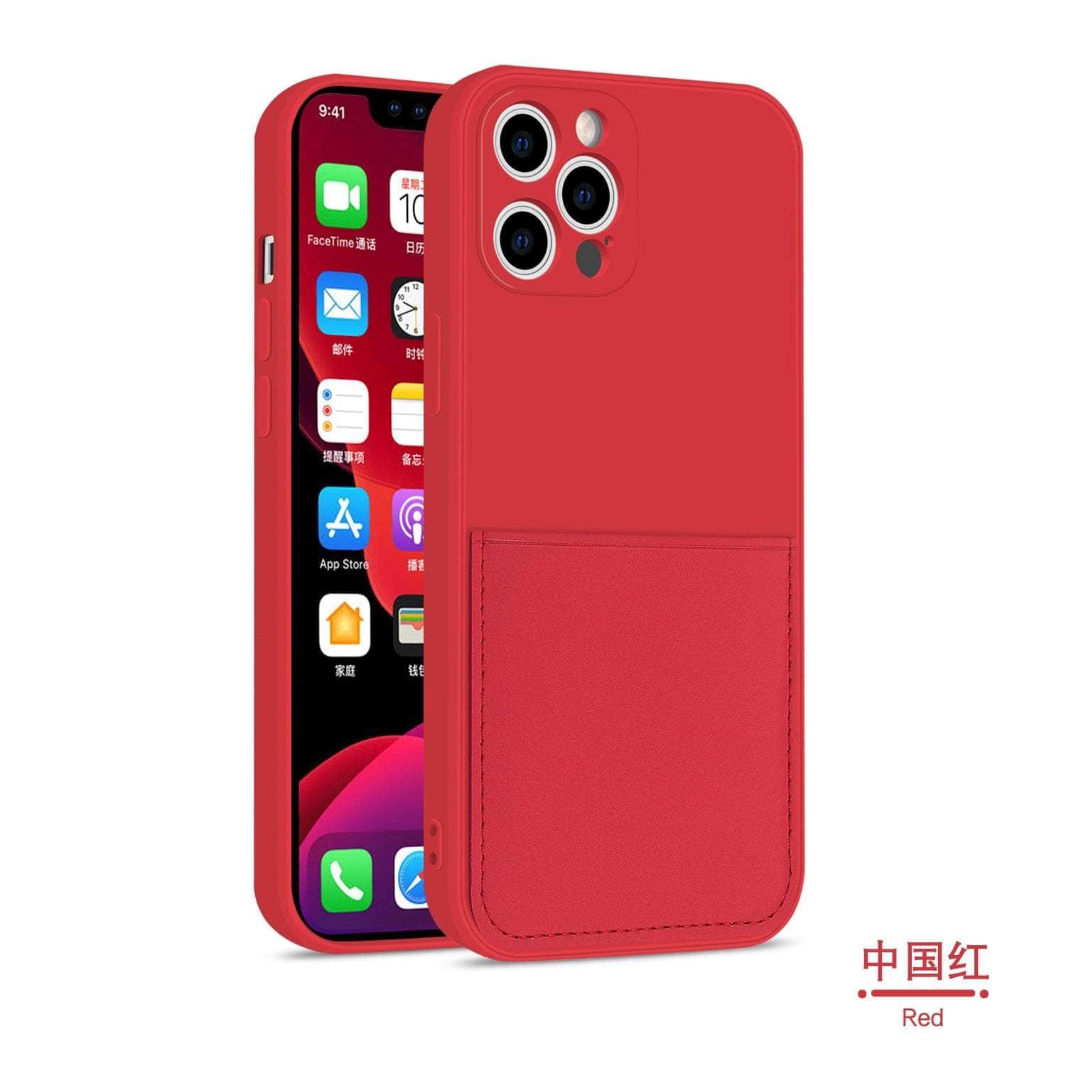 Casebuddy iPhone 14 Silicone Card Holder Wallet