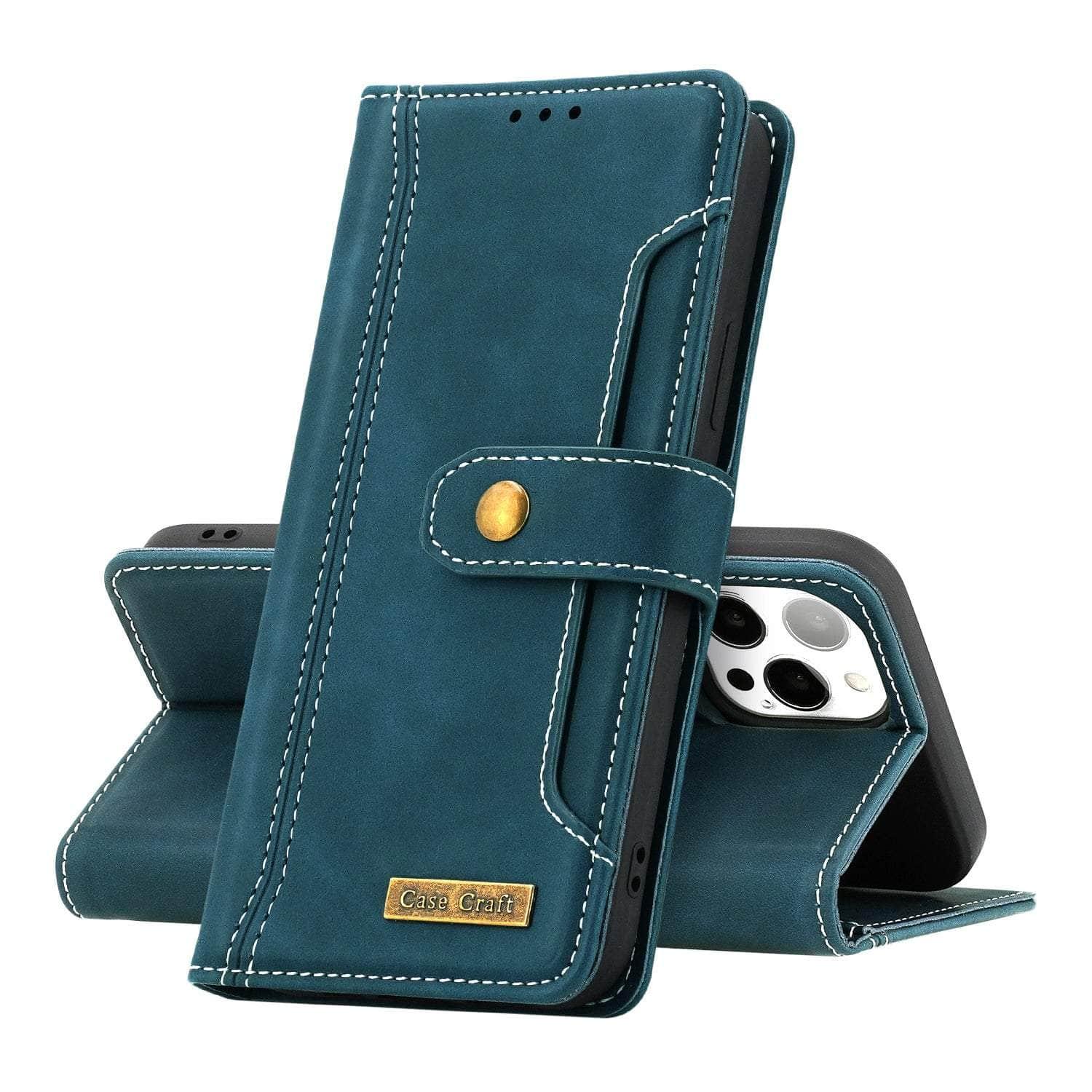 Casebuddy iPhone 14 Wallet Leather Card Slot Case